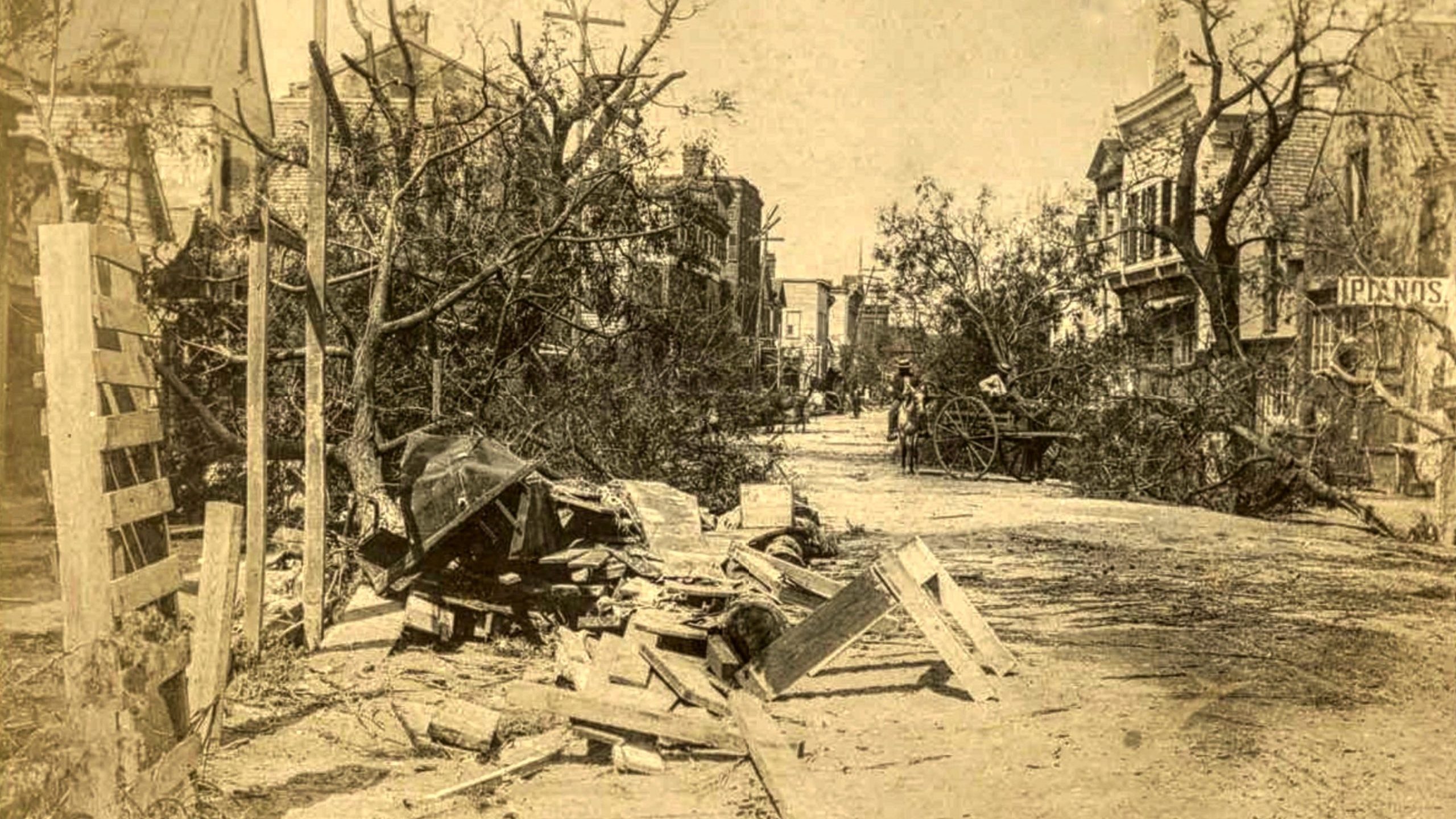 1893_Hurricane_Damage_to_Bay_Street_Beaufort_South_Carolina