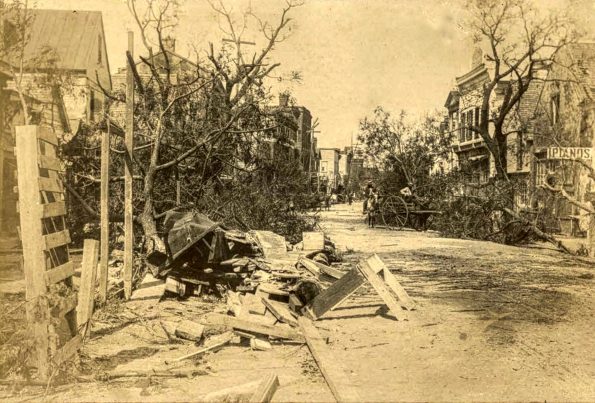 1893_Hurricane_Damage_to_Bay_Street_Beaufort_South_Carolina