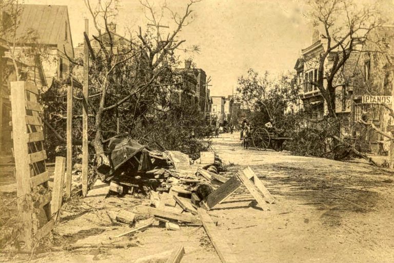 1893_Hurricane_Damage_to_Bay_Street_Beaufort_South_Carolina